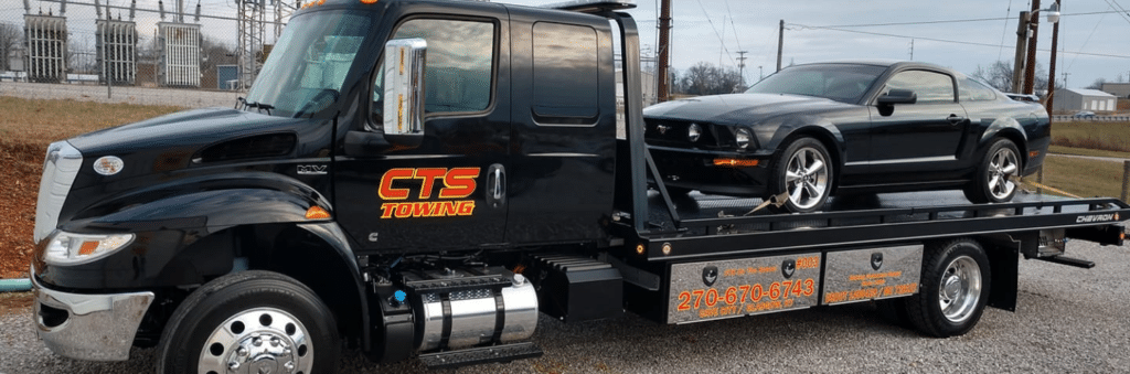 car towing, flatbed tow truck, CTS Towing & Recovery, Glasgow, KY